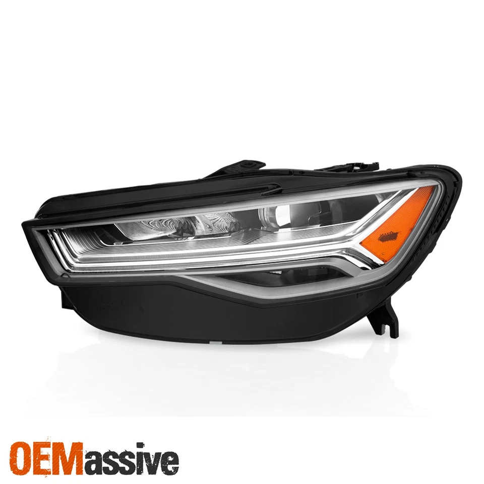 Para Audi A6 S6 2016-2018 [LEDD completo] Proyector Cromo Faro Driver con LED DRL Foto 2 de 4