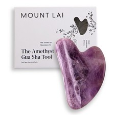 Mount Lai Amethyst Gua Sha Facial Tool   The Stone of Inner Clarity  8211