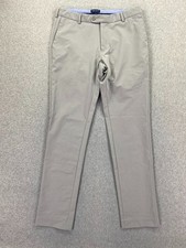 Peter Millar Gray Crown Crafted Surge Performance Pants 34/34 Stretch Trousers