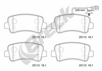 Bremsbelagsatz Scheibenbremse Hinterachse FüR Nissan Renault Opel NV400 Kasten