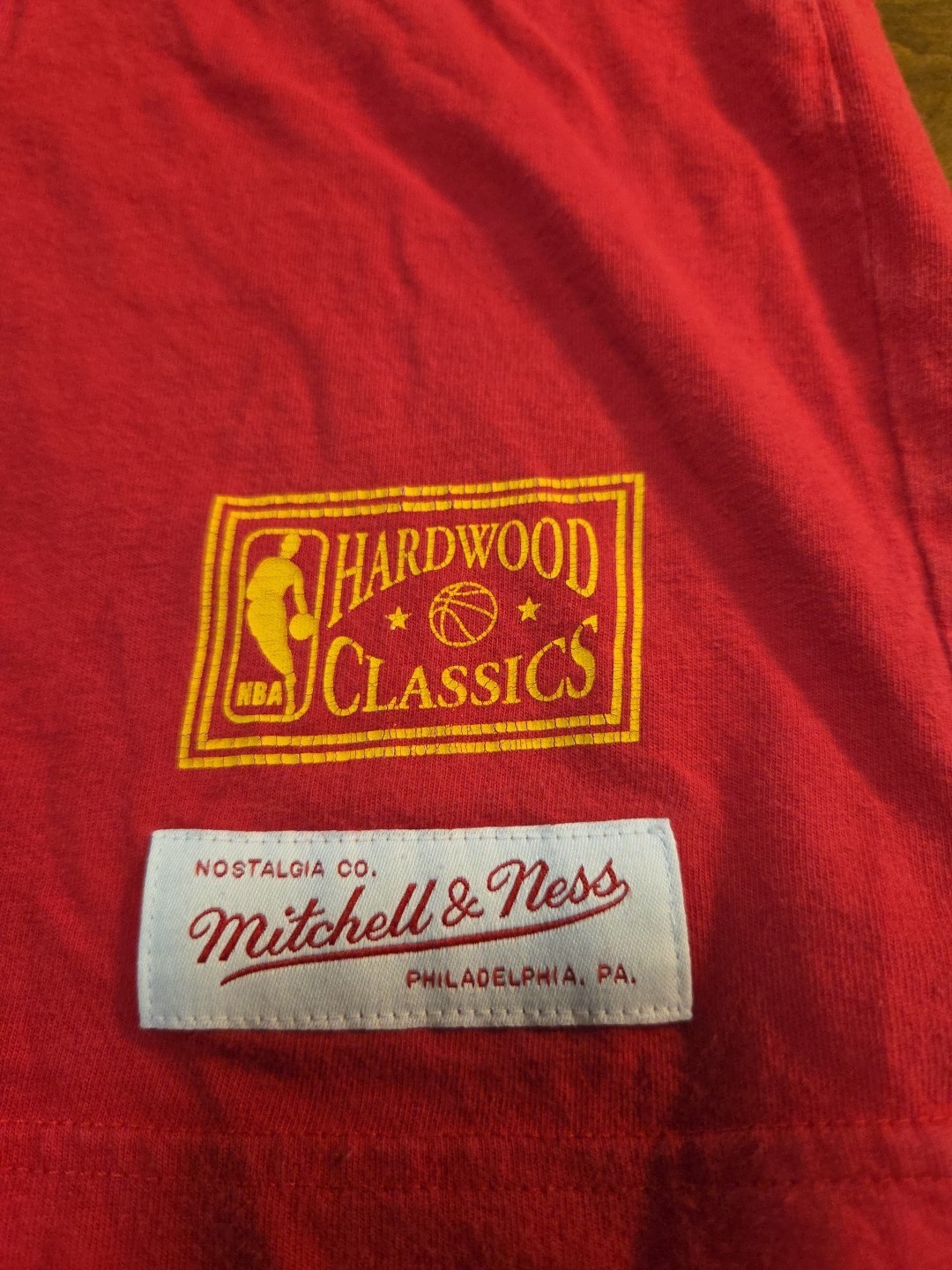 Mitchell & Ness Houston Rockets Clutch City Shirt Mens Medium Red NBA Tee image 4
