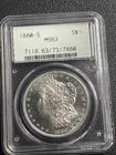 1880 P PCGS MS63 Morgan Silver Dollar $1 US Mint Coin 1880-P MS-63 Blast White