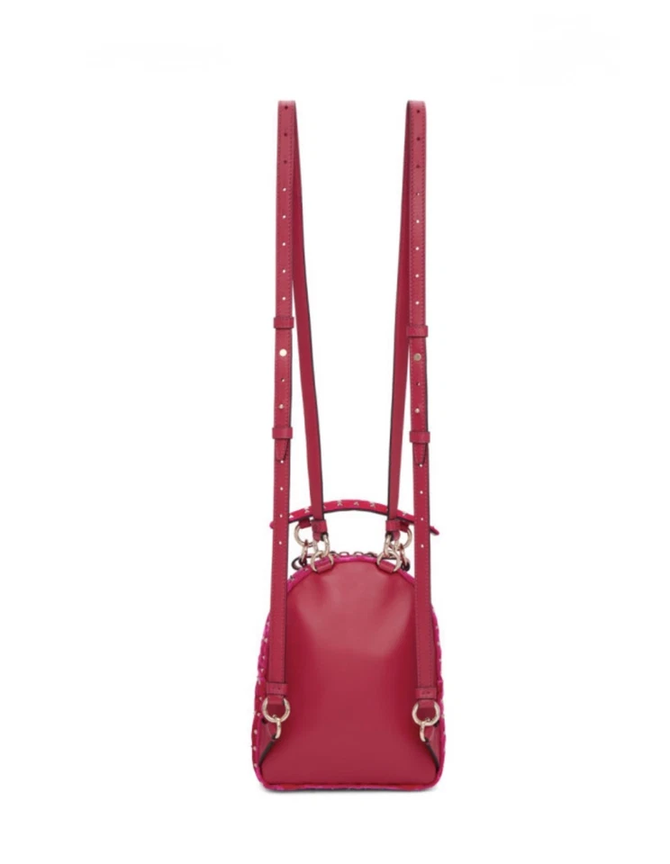 New Authentic Valentino Garavani small velvet RockStud Backpack - Image 3 of 4