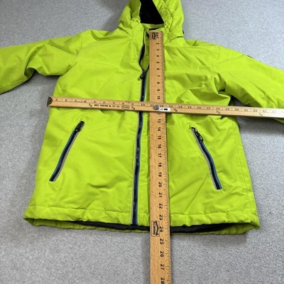 Killtec Jacket Mens Large Neon Green Waterproof Windproof Hooded