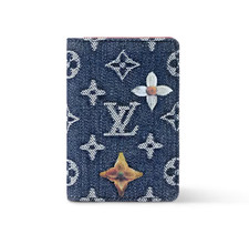 NEU Louis Vuitton Monogramm Tasche Organizer Denim Blau M27560 Authentisch LV