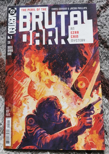 THE PERIL OF THE BRUTAL DARK AN EZRA CAIN MYSTERY # 2 NM JACOB PHILLIPS COVER