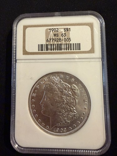 1902 Morgan Silver Dollar NGC MS63
