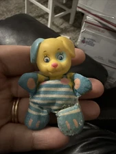 Lewis Galoob 1989 Vintage Mini Baby Beanie Doll Yellow