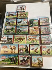 22 Boxed Marx Animal Kingdom Figures Gorilla Moose, Ape Grizzly Squirrel 19 Diff