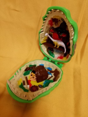 Micro Zone Pocket Adventure 1990 Dino Hunters Mighty Max 3 Figuren Dinosaurier 
