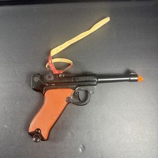 Vintage Marx Toys  GERMAN LUGER 9mm Toy Pistol Gun Metal