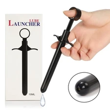 Enema Lube Injector Reusable Lubricant Launcher Syringe Applicator with Preci...