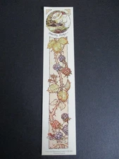 BOOKMARK Brambly Hedge Jill Barklem AUTUMN Blackberry Brambles Mice 1982 Vintage