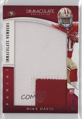 2015 Panini Immaculate Jumbos Numbers /45 Mike Davis #IJ-MD Rookie RC k4s