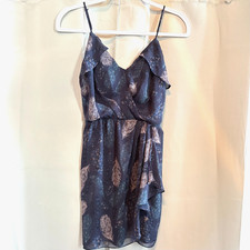 Greylin Dress Small Flowy Feather Nature Hippie Fairy Whimsigoth Boho Y2K 19110x