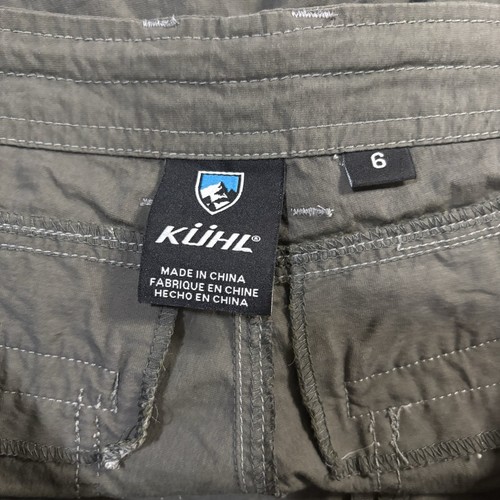 Kuhl Womens Size 6 Hiking Capri Cargo Roll Up Bermuda Shorts Stretch Gray 32w - Picture 8 of 11
