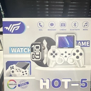 HTP HOT-5 Console de jeu portable blanc Bluetooth Caméra Musique Cadran Messages