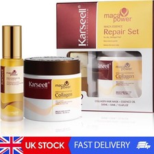 Collagen Maca Essence Repair Set, Collagen Hair Mask 500ml & Maca Essence Hair