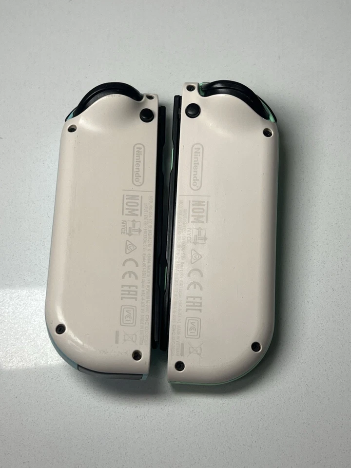 Nintendo Switch Official OEM Animal Crossing Joy-Cons w/straps TESTED - Image 2 of 4