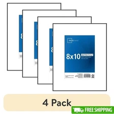 4 Pack Front Loading 8x10 Picture Frame Matted to 5x7 Tabletop Display New