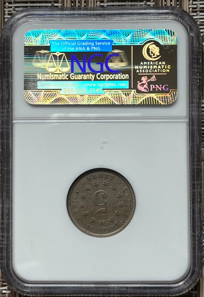 1876 Shield nickel, NGC graded XF-45 - better date - Image 4 of 4