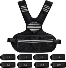 4-20lb Adjustable Weighted Vest for Men Women Strength Training Running