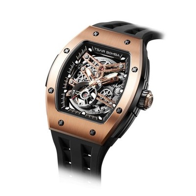 FedEx:Tsar Bomba Elemental Automatic Watch  Skeleton Mechanical TB8228A-04 New