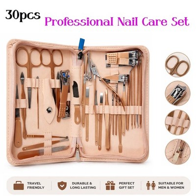 30-teiliges Maniküre Pediküre Set Professionelle Nagelpflege Set Salongebrauch