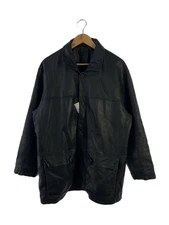 Leather Jacket Blouson/-/Leather/Blk/Allover Pattern// 2712