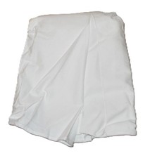 RALPH LAUREN Harbor View White Canvas FULL BEDSKIRT NEW 15" Drop Made In USA