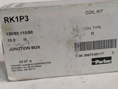 Parker Skinner RK1P3 solenoid valve coil kit, 120/60-110/50VAC 10W junction box
