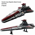 Star Wars UCS Venator-Class Republic Attack Cruiser MOC 75367 | 5374 pcs Replica