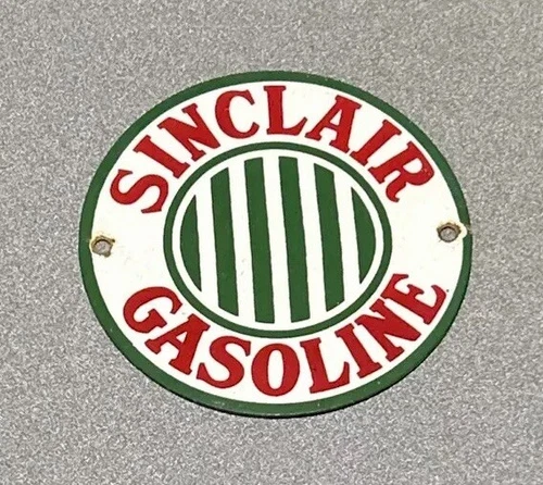 VINTAGE SINCLAIR DINOSAUR GASOLINE PORCELAIN SIGN CAR GAS OIL TRUCK MOTORCYCLE