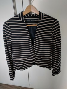women's short navy jacket