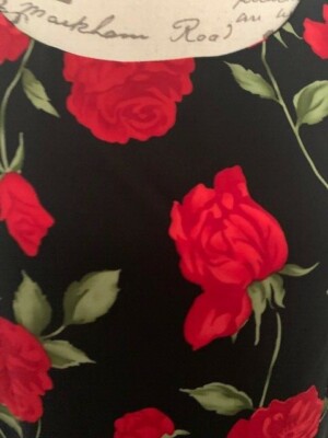 red rose maxi dress
