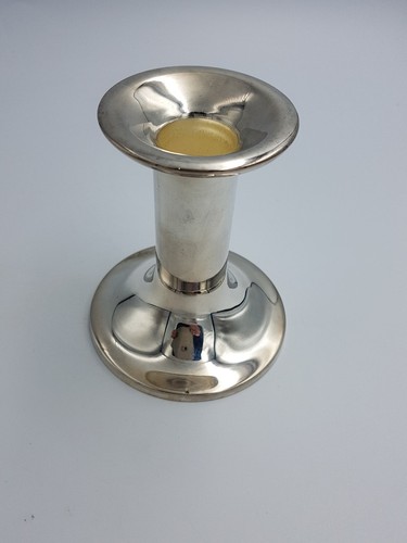 Price's of London Silver Plated 11cm Candlestick Holder Pillar Sleek Design Bxd - Picture 6 of 9