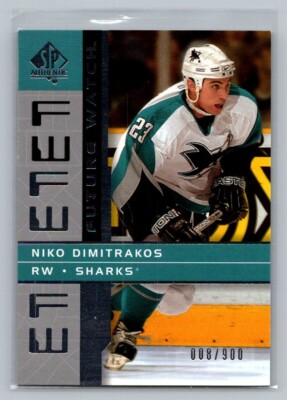 2002-03 SP Authentic Future Watch 008/900 Niko Dimitrakos #213 Rookie RC