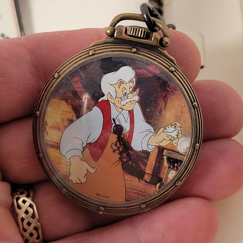 Orologio da Tasca Vintage Walt Disney Classic Edizione Limitata Pinocchio Serie II Cat#PA - Foto 8 di 9