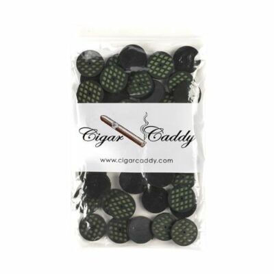 tobacco humidifier disk 50 Cigar Caddy Small Disc Humidifier Travel Humidor Herbs Jar Pipe Tobacco