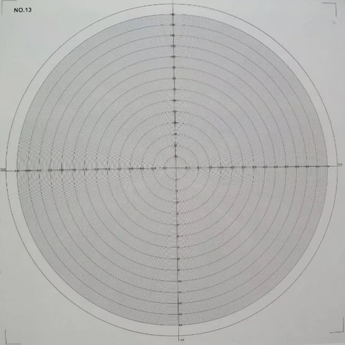 Optical Comparator Chart For Profile Projector Overlay Chart NO 13 D
