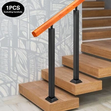 Iron Step Handrails Railing For 1-2 Step Handrail Indoor/Outdoor Deck Hand Rail