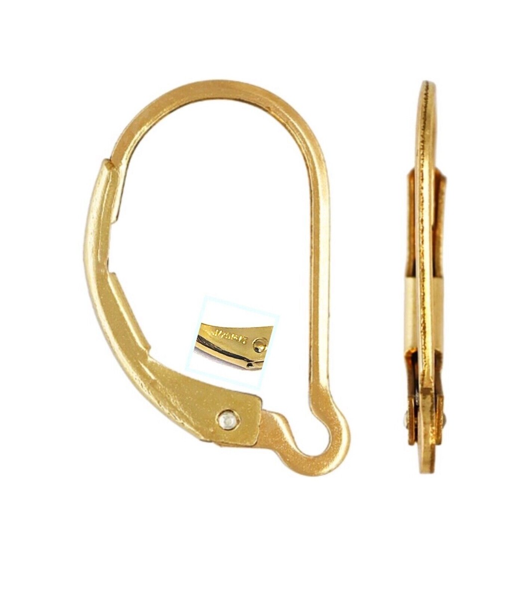 14K Gold Filled Interchangeable Leverbacks 2pcs Earring Hooks