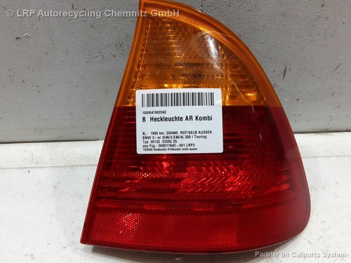 BMW 3er E46 Touring Rücklicht rechts BJ 1999 außen Rückleuchte Heckleuchte 63216