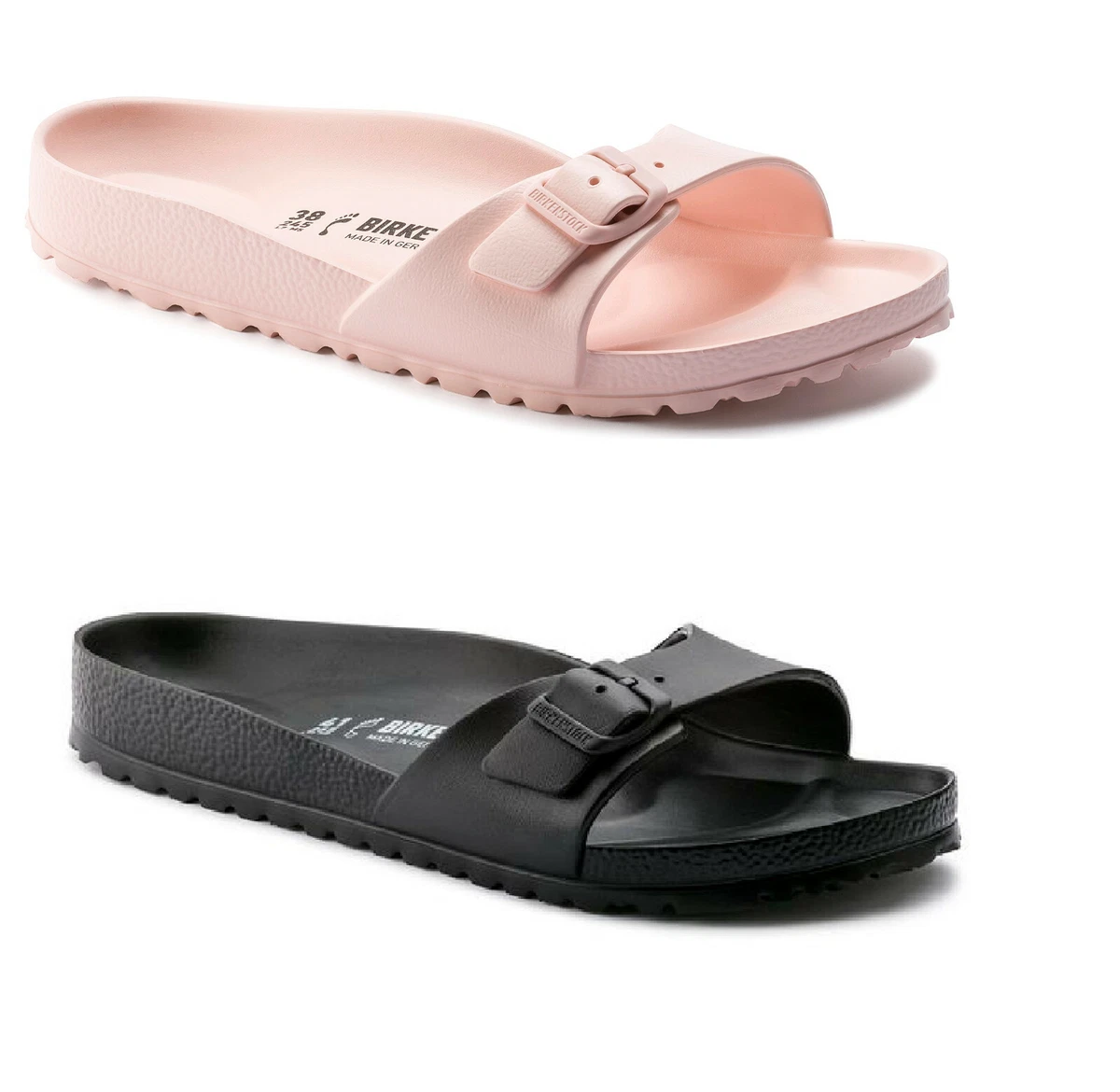 Ciabatte Unisex Birkenstock Madrid EVA. Colori Bianco e Nero Made