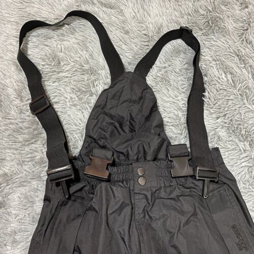 The North Face Mens Black Gore-Tex Ski Snow Pants Bib Size Small *Broken Clips - Picture 2 of 7