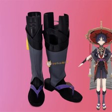 Genshin Impact Balladeer Cosplay Shoes Long Boots Halloween Cos Costume Shoes