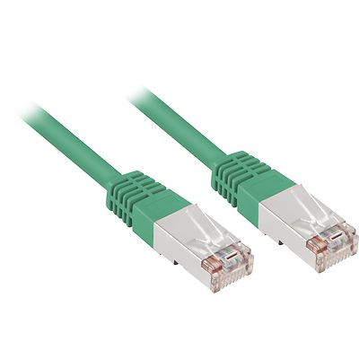 Sharkoon Patchkabel RJ45 Cat.5e SFTP, Kabel, grün