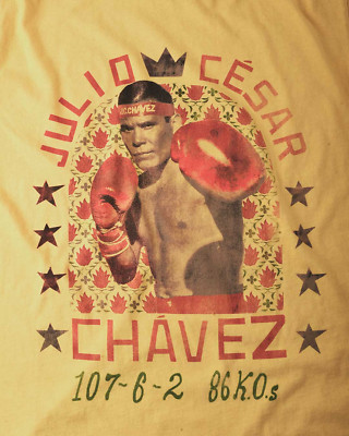NEW Julio Cesar Chavez Jr.  Short Sleeve Cotton Yellow All Size T Shirt SS33