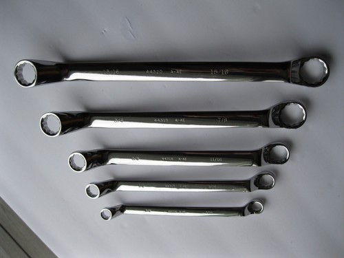 KS TOOLS ULTIMATEplus 8-Piece Offset Double Box End Wrench Set - Metric Or SAE (Check Listing)