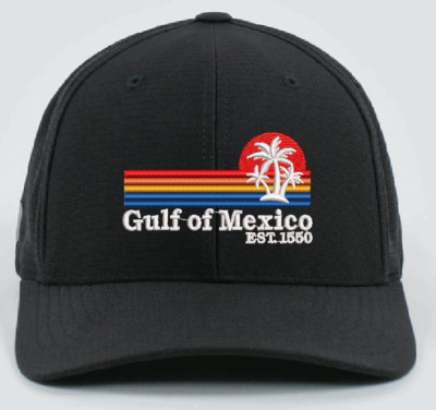 Gulf of Mexico Hat Embroidered Baseball cap Low Profile 12 Colors